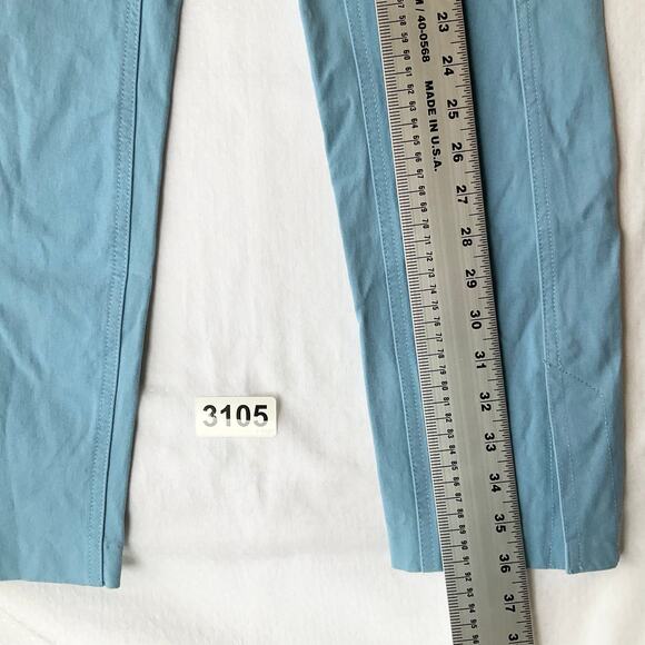 Issac Mizrahi Live! women Straight Leg Khaki Pants size 2, Light Blue - Picture 3 of 11